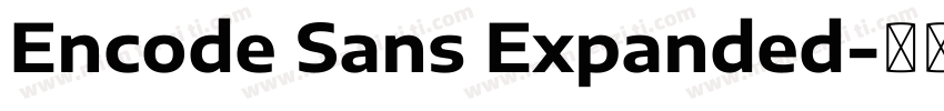 Encode Sans Expanded字体转换